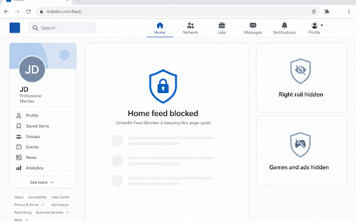 LinkedIn Feed Blocker :: Block LinkedIn's most distracting features.