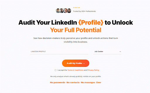 ElevatrX LinkedIn Profile Scanner :: Instantly analyze any LinkedIn profile and generate an AI-powered profile score and improvement checklist in your browser.