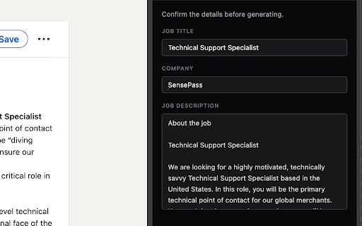 Easy Apply :: Tailor your résumé to any job posting in seconds