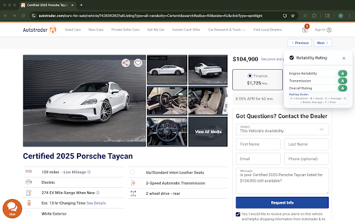 Grade My Car :: Shows powertrain reliability ratings for vehicles on car shopping websites