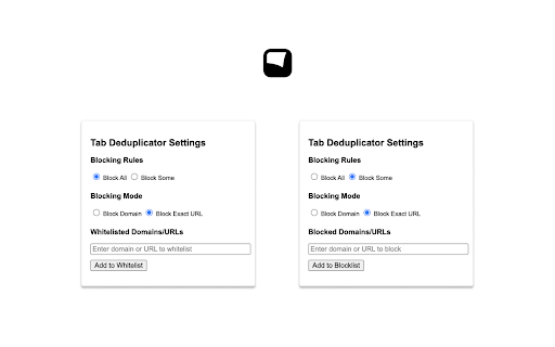 Tab Dupe Block :: Prevents opening of duplicate tabs, flexible rules.