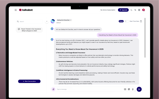 Talkabot - All In One AI Assistant for Everyone :: A versatile chatbot designed to assist with various tasks.