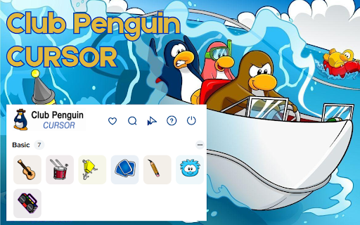 Club Penguin Cursor - Custom Game Cursor for Chrome :: Navigate Google Chrome with Club Penguin cursors. Perfect for fans of puffles, waddles & nostalgic online fun!