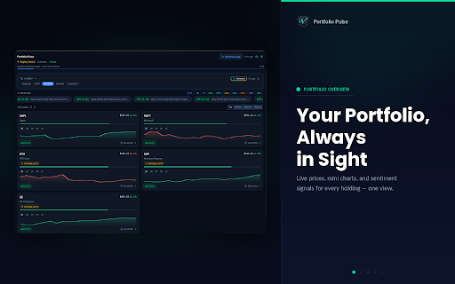 Portfolio Pulse: AI Stock Analysis :: Get stock news and AI insights for your holdings. See exactly how today's headlines are affecting what you own.