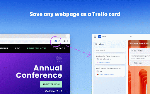 Add to Trello :: Turn your tabs into action items — send tasks and ideas to Trello