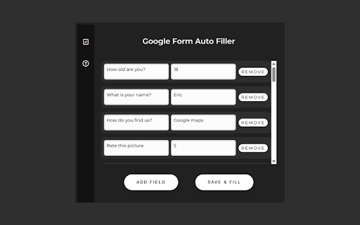 Google Form Auto Filler :: Auto-fill Google Forms with saved data