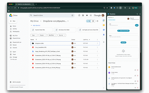 DropZone :: A simple file drop zone for Google Drive