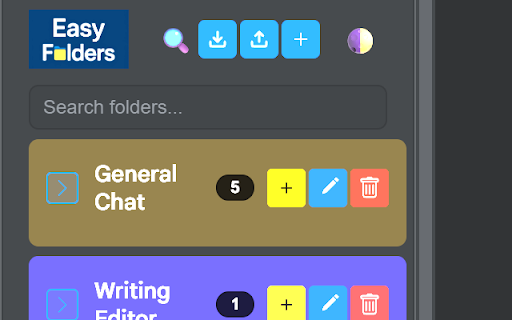 Easy Folders for Gemini :: Organize your Gemini conversations into folders with search, drag-and-drop, color customization, and automatic gem folder creation.