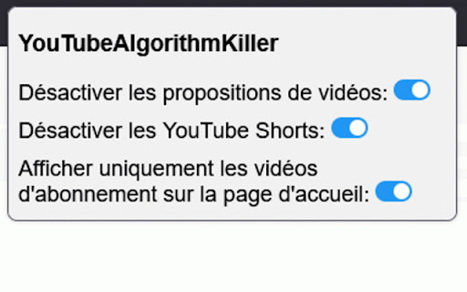 YoutubeAlgorithmKiller :: YouTubeAlgorithmKiller is here to put you back in control of your browsing experience.
