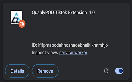 QuanlyPOD Tiktok Extension :: Extension get order từ tiktok để quản lý