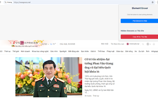 Element Eraser :: Element Eraser: Hide unwanted page elements.