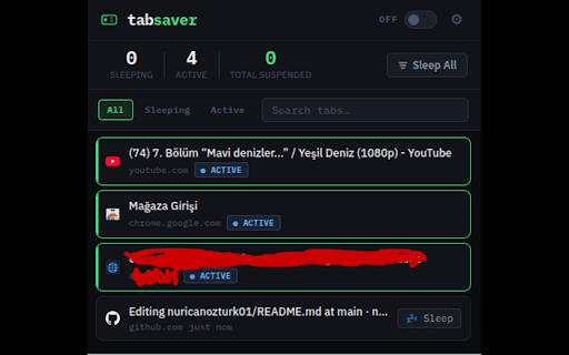 Tab Memory Saver :: Unused tabs sleep automatically. No tracking, no backend, 100% client-side.