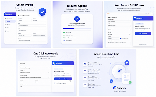 ApplyFlow - Job Application Autofill, Resume AI & Career Copilot :: Helps to apply jobs automatically