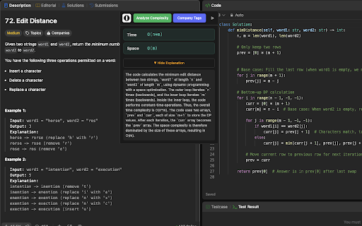 AlgoMeter AI: Big O Insights for LeetCode :: Get the Big O notation of your LeetCode code. Time and space complexity analysis using AI.