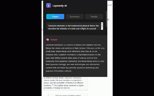 Laymanly AI :: Explain, summarize, and simplify text with AI