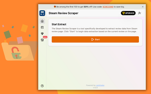 Steam Review Scraper :: One-click extract Steam Review data from the review page as Excel/CSV/JSON/HTML/XML file.