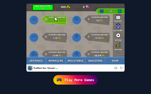 Crafters Inc: Tycoon Empire - Grow your crafting empire! :: Build your crafting empire and manage production in this addictive idle clicker game!