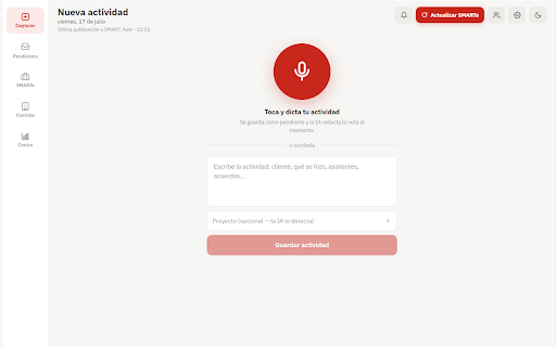 ItsMillan :: Companion del ecosistema ItsMillan: publica y sincroniza tus reportes de actividad e ingiere tus grabaciones automaticamente.
