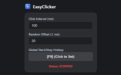 EasyClicker Web :: Simple and reliable Autoclicker browser extension