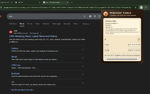 Vintage Periodic Table :: View a classic-style periodic table of elements in a compact, vintage popup.
