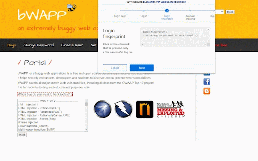 WithSecure Elements VM Web Scan Recorder :: WithSecure Elements VM Web Scan plugin to record login steps and to limit the scope of the scan