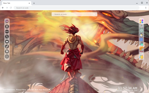 One Piece Live Wallpaper - New Tab Theme :: Transform your new tab with stunning One Piece live HD wallpapers, bringing Luffy and the crew to life in every browser session!