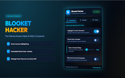 Blooket Hacker - Answer Helper & Utility Suite :: The ultimate Blooket Hacker & utility companion for blooket.com featuring smart answer assistance, auto-answer and morre