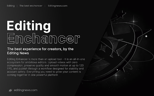 Editing Enhancer - Editing News :: Tools for short-form video creators — enhanced stats, video processing & more. Some advanced features require a subscription.
