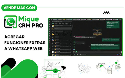 Mique CRM PRO :: MiqueCRM PRO es un CRM para WhatsApp Web. Organiza tus chats y optimiza tu negocio en WhatsApp Web