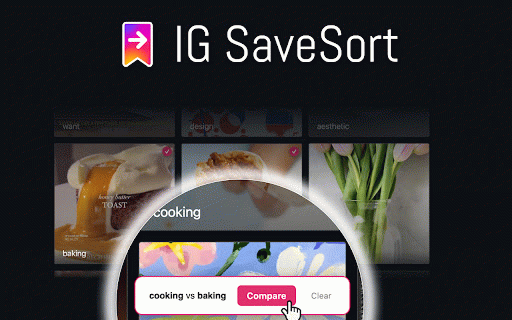 IG SaveSort :: Compare and reorganize Instagram saved collections side by side