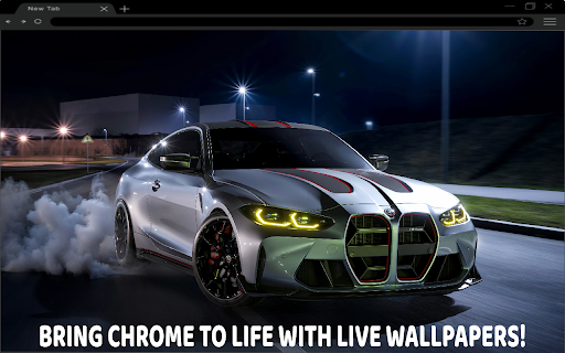 BMW M4 CSI Night Dirft Live Wallpaper :: 🏁 Rule the neon night with the drifting power of the BMW M4 CSI!