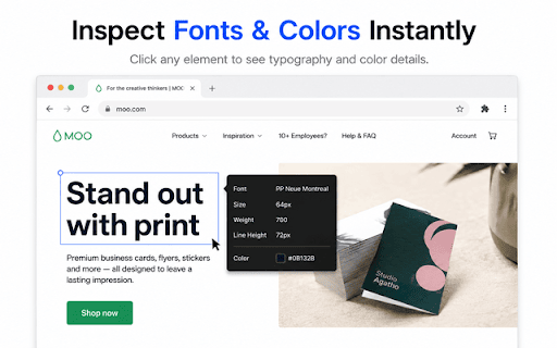 SiteLens :: Inspect typography and colors on any website instantly.