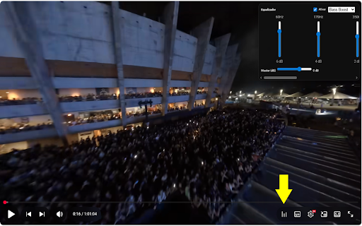 YouTube Equalizer :: Equalizador de som para vídeos do YouTube (graves, médios, agudos, presets).