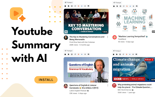 Youtube Summary with AI :: Summarize YouTube videos using AI - get quick insights and key points from any video.