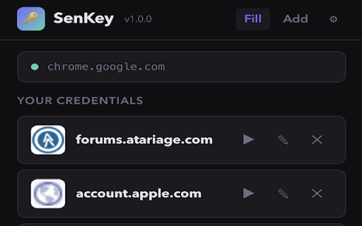 SenKey :: Store and autofill passwords from your own backend with Google sign-in and client-side encryption.