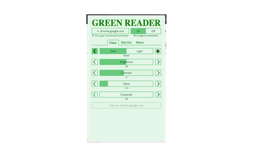 Green Reader :: Dark mode for every website. Take care of your eyes, use dark theme for night and daily browsing.