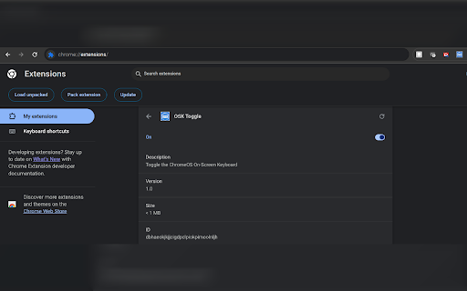 OSK Toggle :: Toggle the ChromeOS On-Screen Keyboard