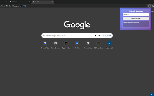 Fake Email Generator :: Generate a clean placeholder email based on a name input.