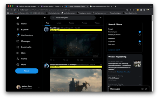No More Spoilers :: A Chrome Extension that can hide all the spoilers in a website for your upcoming movie/TV-series in your watch-list!