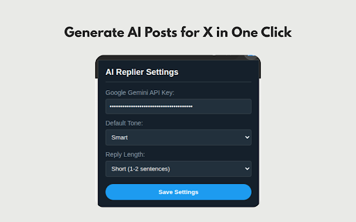 AutoPostX – AI Post Generator for X :: Automatically generate and post AI-powered content on X (Twitter) using Gemini AI. Save time, stay consistent, grow faster.
