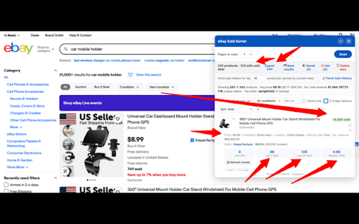ProBay – Product Research & Listing Helper :: Scan eBay for sold counts & shipping data. Plus Temu, TikTok Shop, Airmerce, and eBay listing-form helpers.