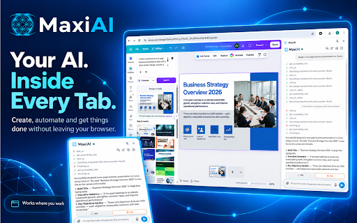 MaxiAI :: Your MaxiAI browser agent — understand pages, answer questions, and complete browser tasks.