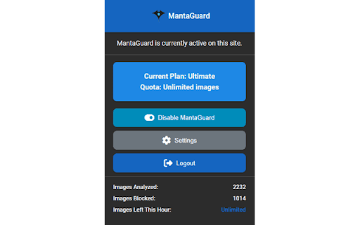 MantaGuard :: Blocks AI-generated content from websites.