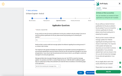 SwiftApply – AI Job Application Autofill :: AI powered extension to autofill job applications.