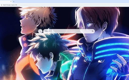 My Hero Academia Neon Live Wallpaper :: Dynamic My Hero Academia trio with neon lighting effects showcasing Deku, Bakugo and Todoroki.