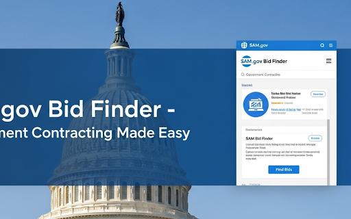 SAM.gov Bid Finder :: Find and track government contracting opportunities from SAM.gov with real-time notifications