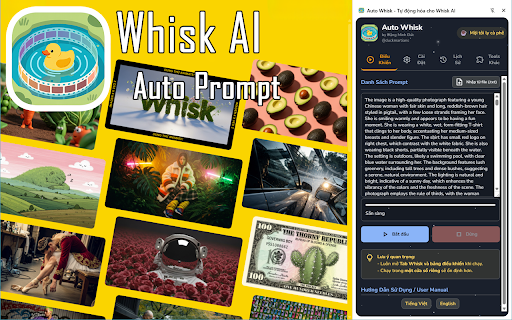 Auto Whisk (Multi-Version) - Automator for Whisk AI :: Automate your entire Whisk AI workflow. Batch-send prompts, save time, accelerate creativity, and take full control of your process!