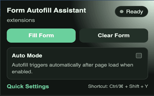 Form Autofill Assistant :: Intelligently detect and autofill forms with realistic, validation-safe data in one click.