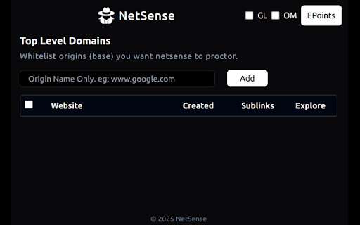 NetSense :: React on API requests of 3rd party websites for custom actions!