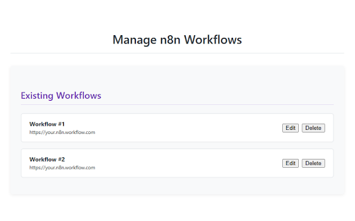 n8n Workflow Trigger :: Trigger n8n workflows from any web page with a simple right-click. Automate faster, smarter.